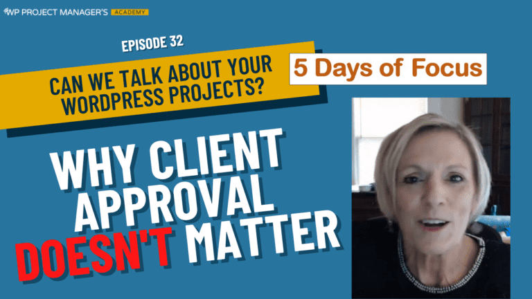 Five Days of Focus – Why Approval Doesn’t Matter