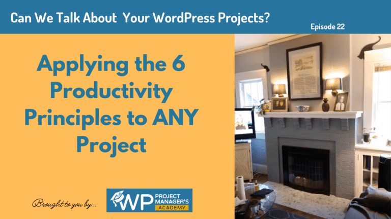 How our 6 Productivity Principles Apply to ANY Project